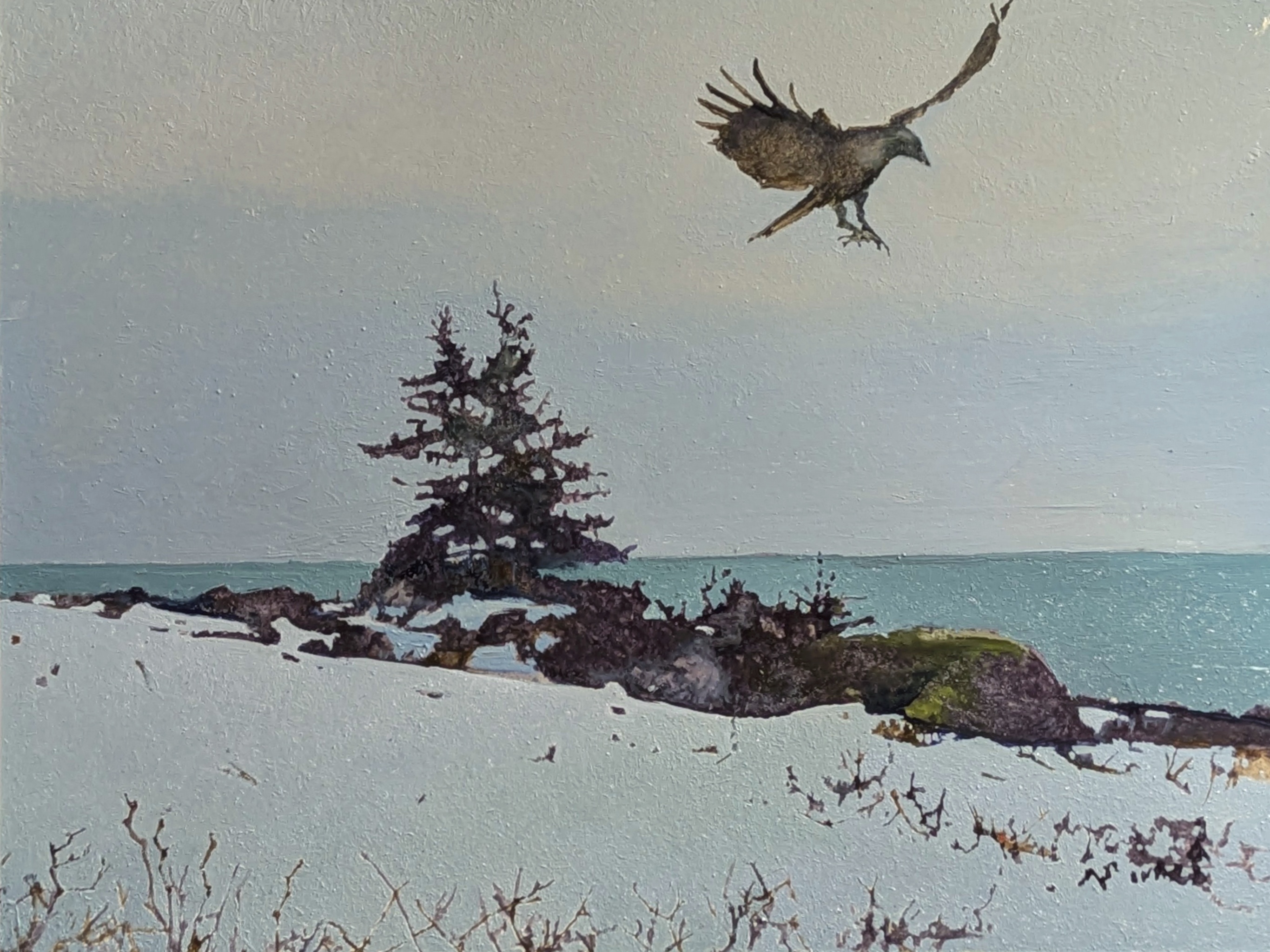 Great Head near the Tea House 18 x 24, oil